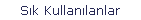 Sık Kullanılanlar